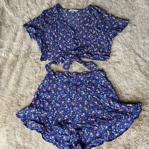 Crop top & matching shorts set